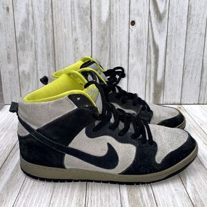 NIKE DUNK HIGH PRO SB Mens Size 12 Black/Black Base Grey Volt Shoes Sneakers